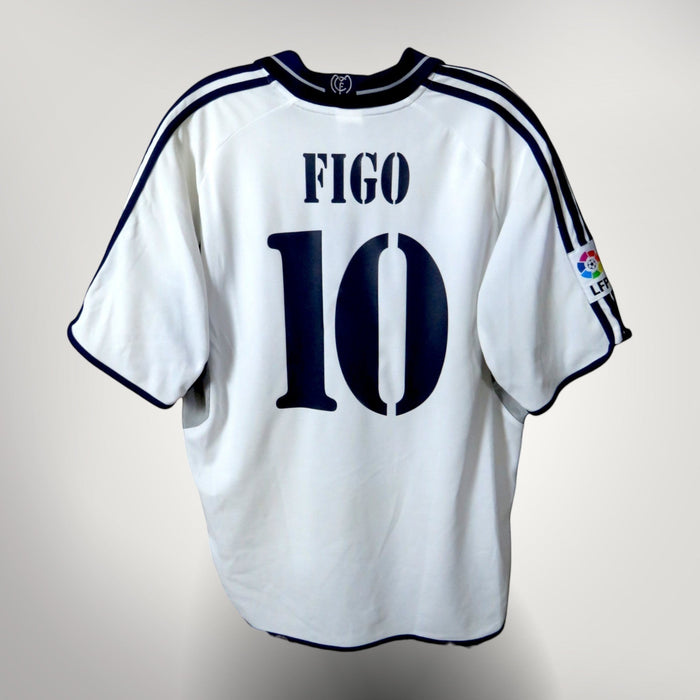 Real Madrid 2000-01 Home Figo #10 Shirt XL