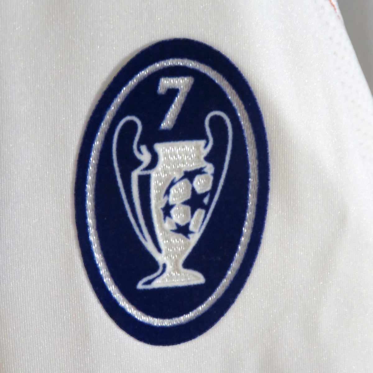 Nostalgic Football Shirts AC Milan 2010-11 uitshirt met blauwe Champions League 7-titels badge op de mouw