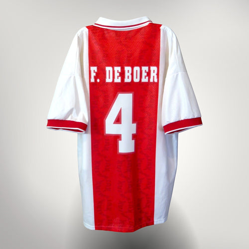 Nostalgic Football Shirts Ajax 1998-99 thuisshirt met F. De Boer nummer 4 bedrukking op de achterkant