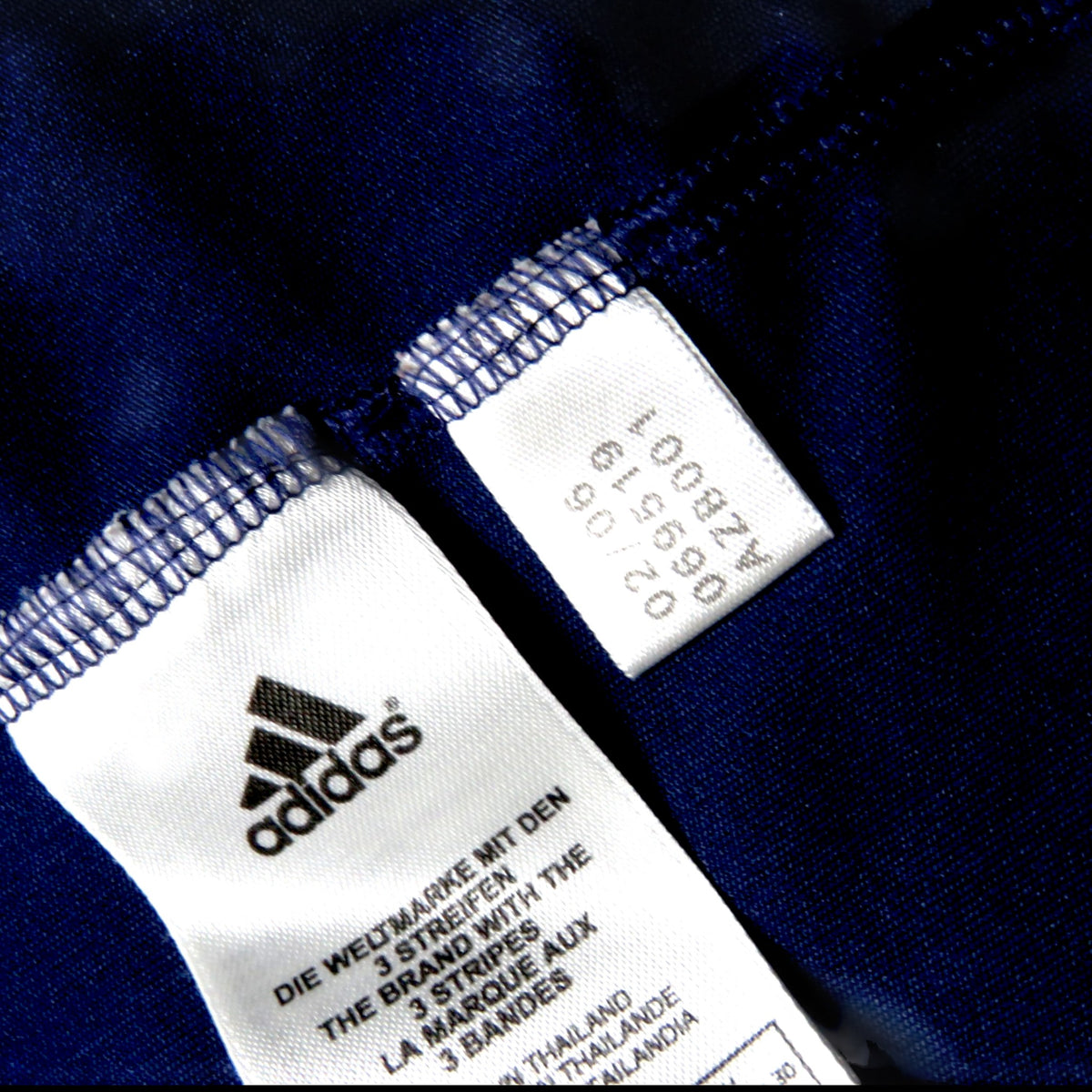 Nostalgic Football Shirts Argentina 2006-07 uitshirt label met Adidas logo en productiedetails
