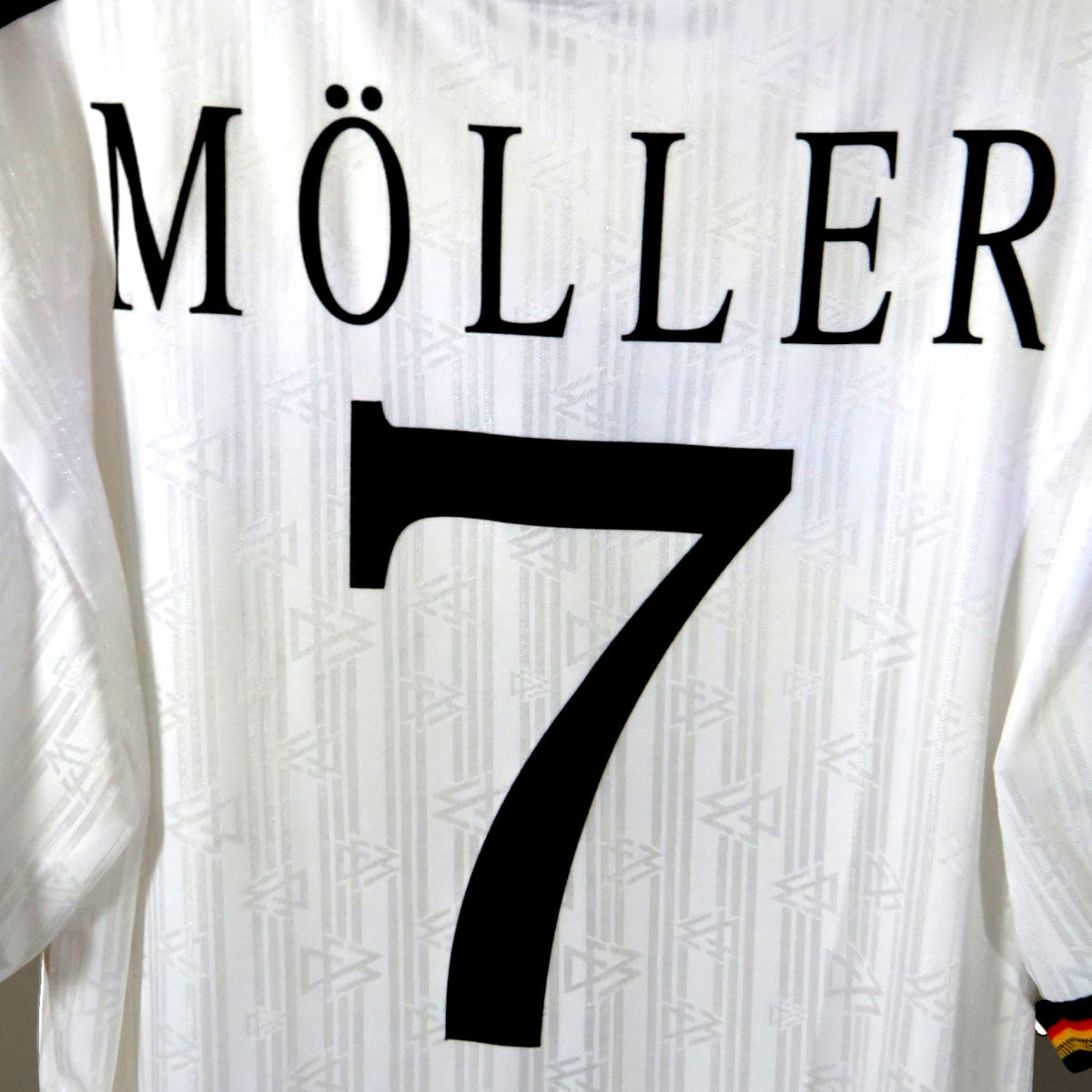 Nostalgic Football Shirts Duitsland 1996-98 thuisshirt wit met Moller 7 bedrukking op de rug