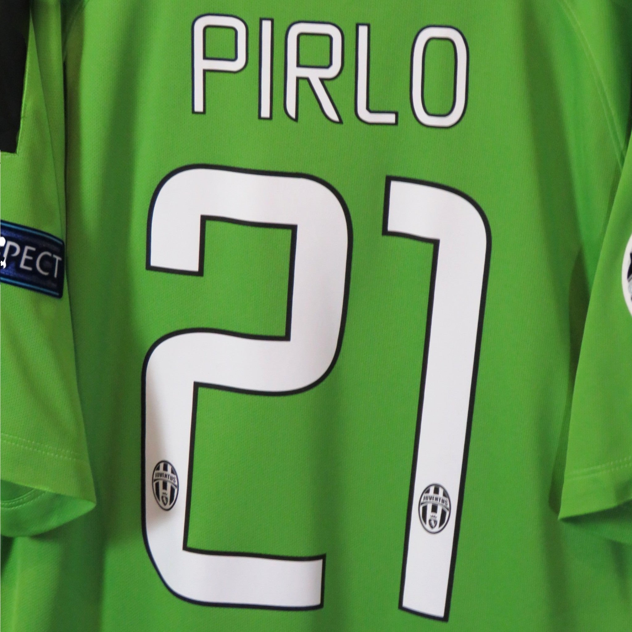 Nostalgic Football Shirts Juventus 2014-15 derde shirt groen met Pirlo 21 bedrukking op de achterkant