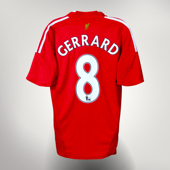Nostalgic Football Shirts Liverpool 2008-10 thuisshirt rood met Gerrard nummer 8 bedrukking op de achterzijde