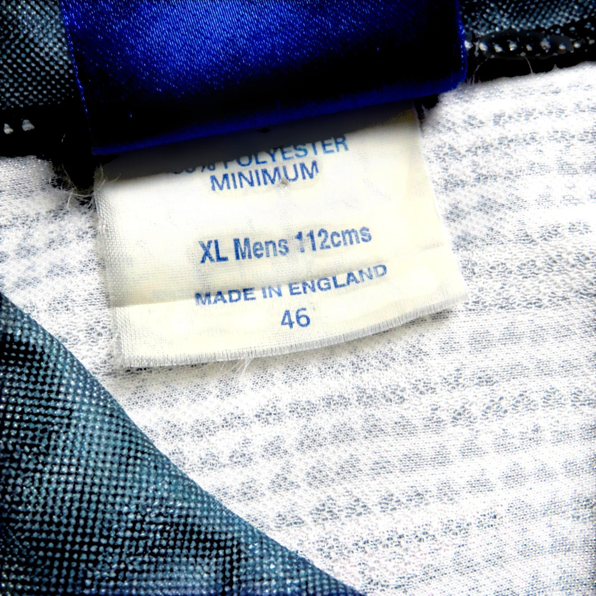 Nostalgic Football Shirts label van Manchester United 1995-96 uitshirt maat XL gemaakt in Engeland