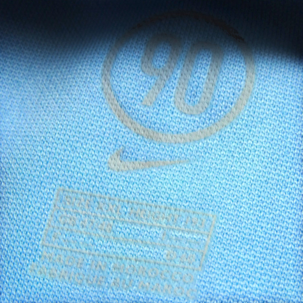Nostalgic Football Shirts lichtblauw Nike Total 90 keepersshirt detail met logo en maatlabel