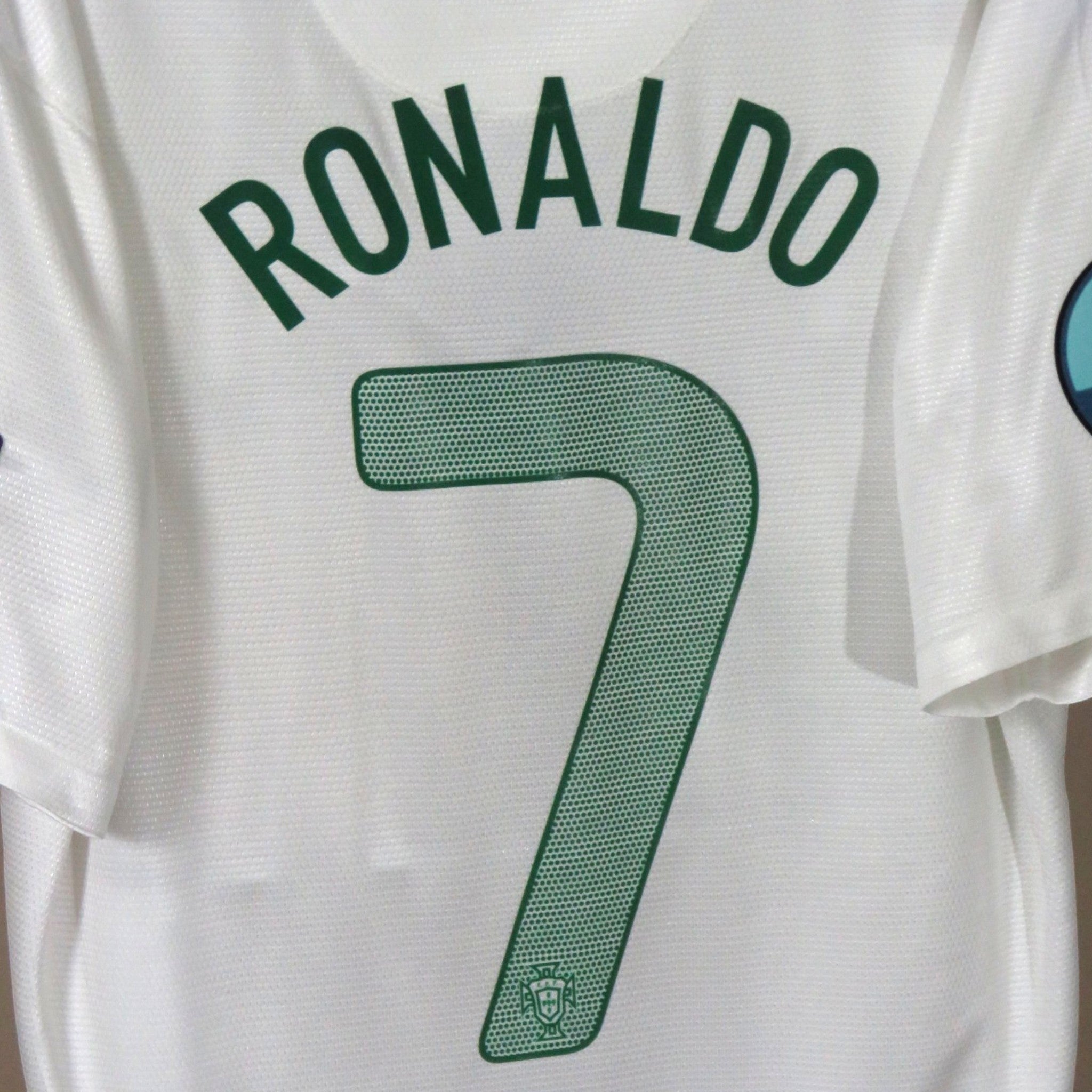 Nostalgic Football Shirts Portugal 2012-13 uitshirt wit met Ronaldo nummer 7 bedrukking op de achterkant
