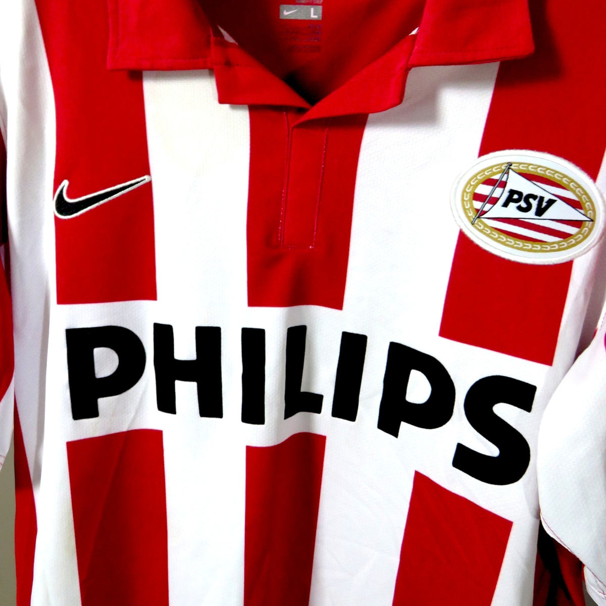 Nostalgic Football Shirts PSV 2006-08 thuisshirt in rood en wit met Philips sponsor en Nike logo